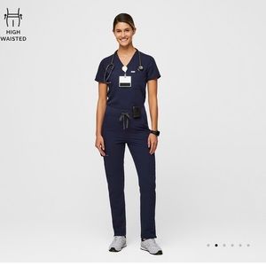 Figs Navy Scrub Set